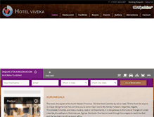 Tablet Screenshot of hotelviveka.com